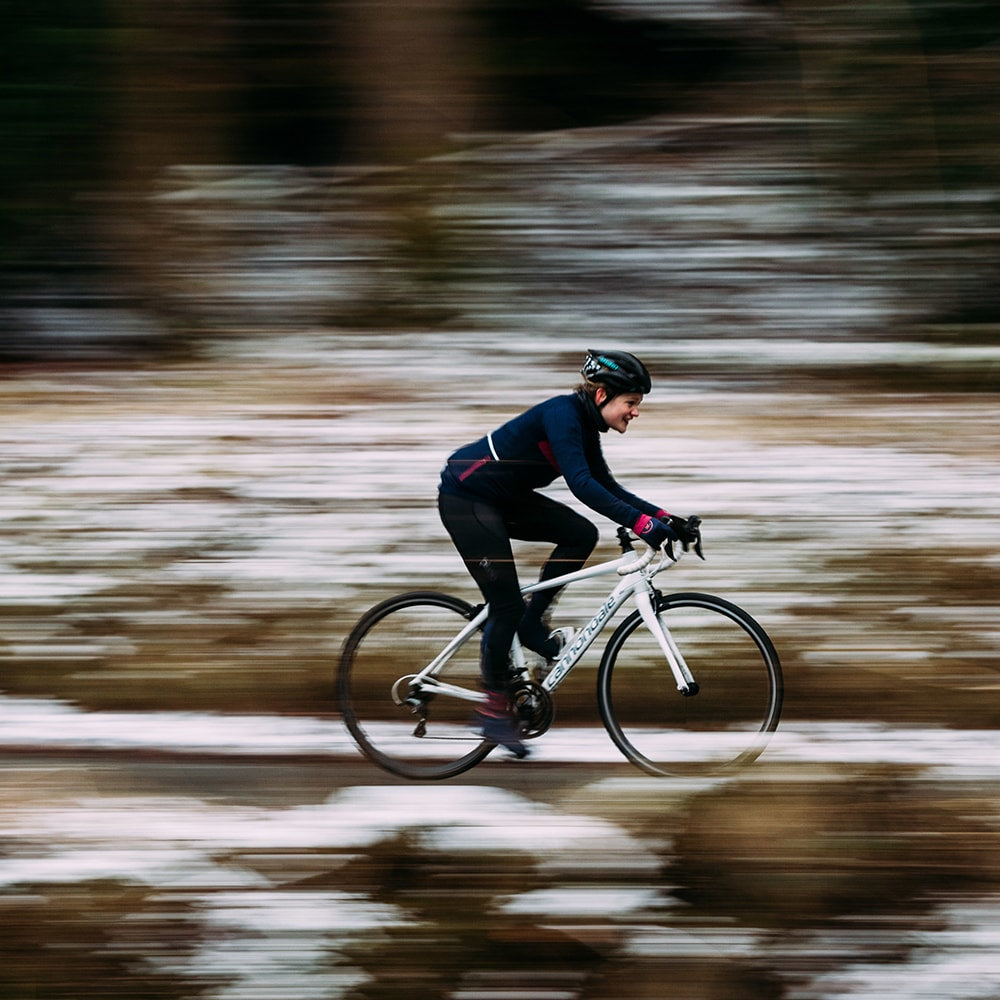 Womens Pateley Merino Blend Long Sleeve Jersey (Navy/Magenta)