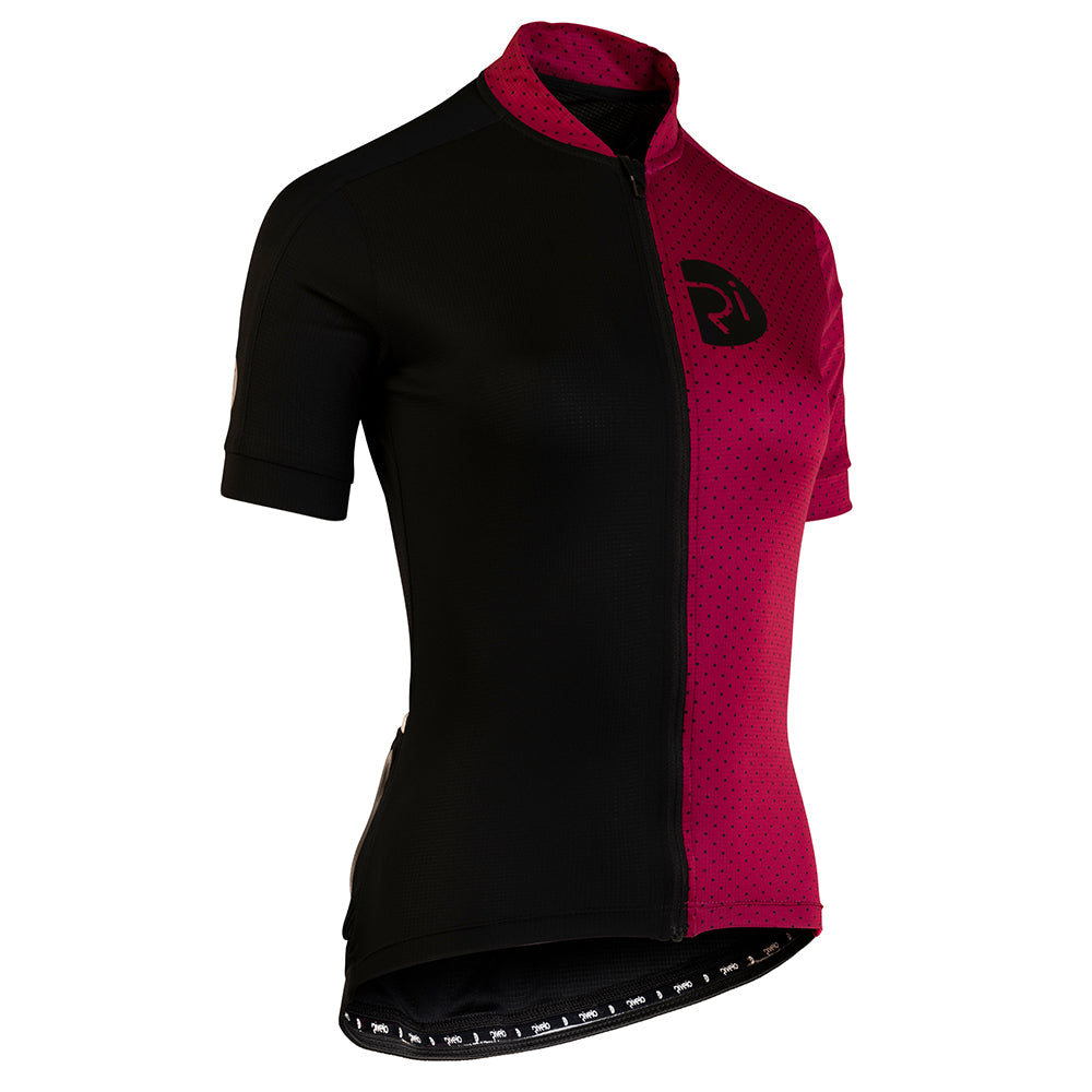 Rivelo Womens Salcombe Jersey (Black/Magenta) (studio)