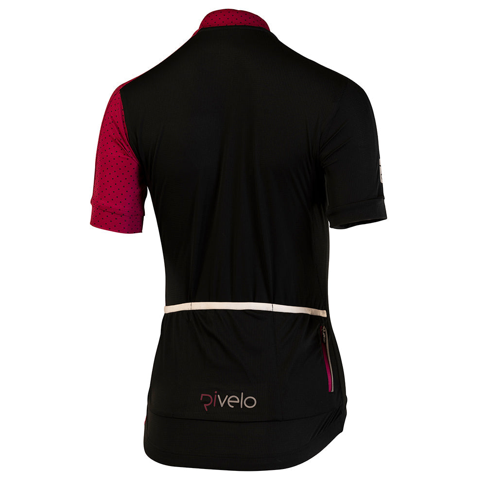 Rivelo Womens Salcombe Jersey (Black/Magenta) (studio)