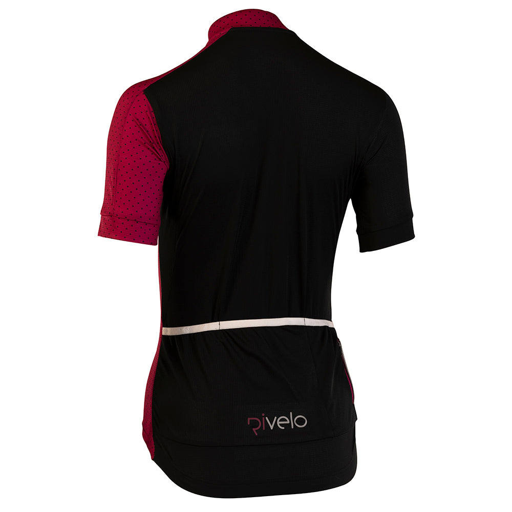 Rivelo Womens Salcombe Jersey (Black/Magenta) (studio)