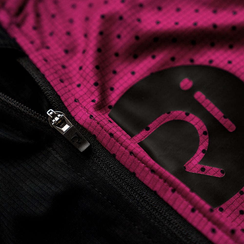 Rivelo Womens Salcombe Jersey (Black/Magenta)