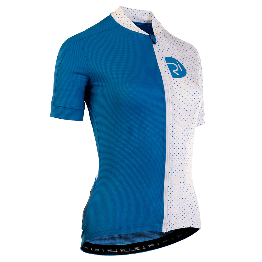 Rivelo Womens Salcombe Jersey (Cobalt/White) (studio)