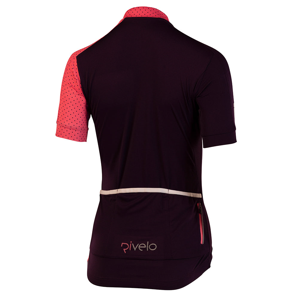 Rivelo | Womens Salcombe Jersey (Mulberry/Coral)