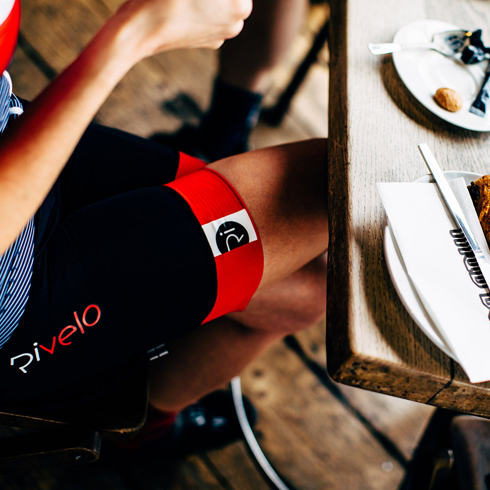 Rivelo | Womens Tideswell Bib Shorts (Black/Red)