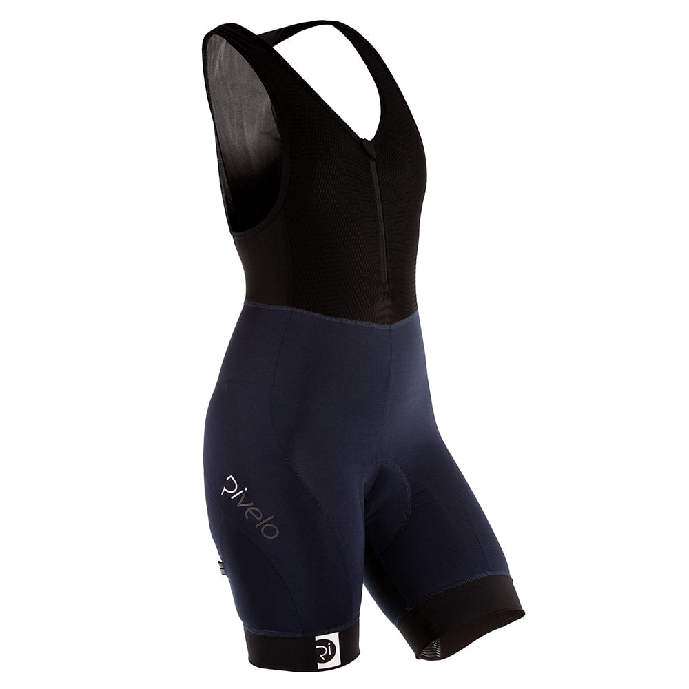 Rivelo Womens Tideswell Bib Shorts (Navy/Black) (studio)