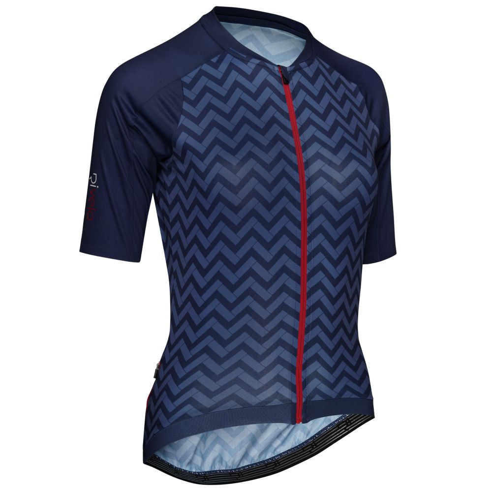 Rivelo Womens Tilford Jersey (Navy Chevron) (studio)