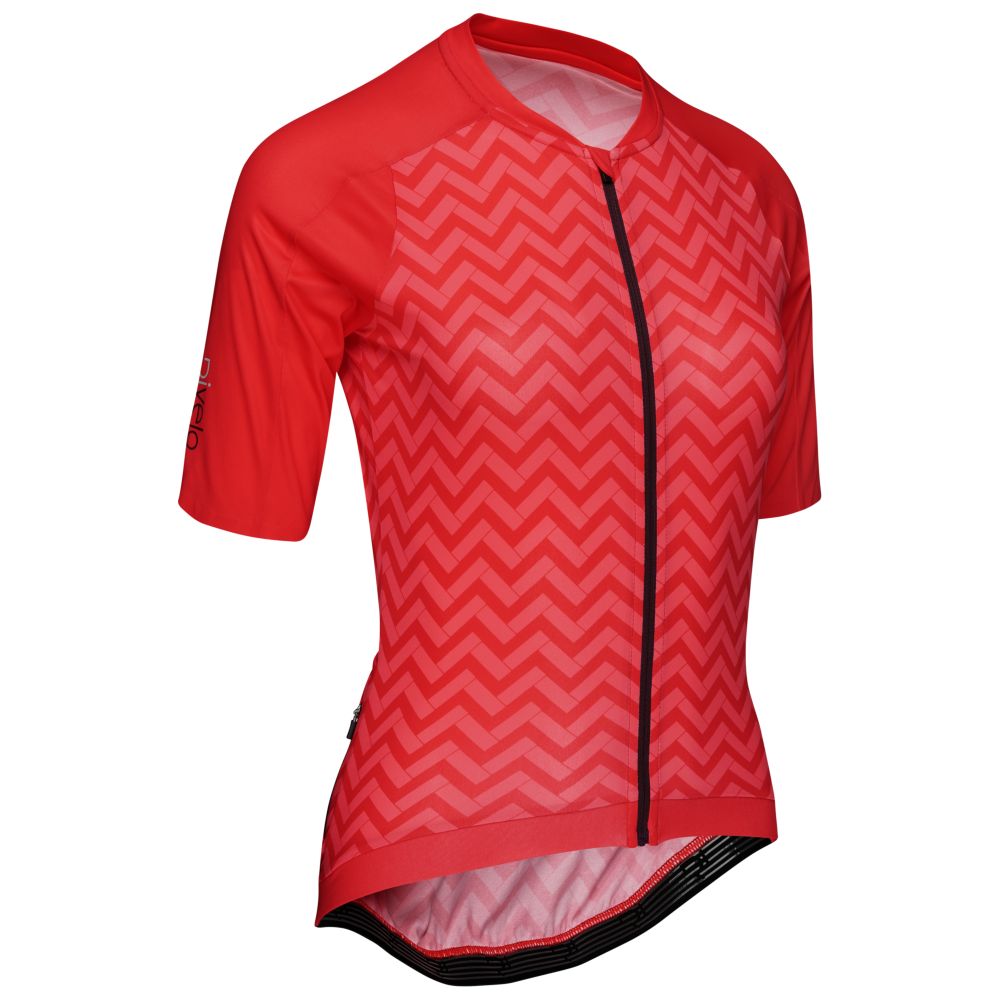 Rivelo Womens Tilford Jersey (Red Chevron) (studio)
