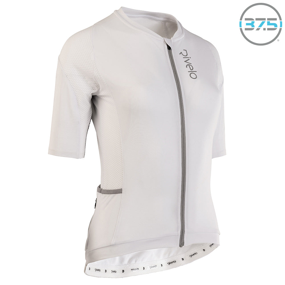 Rivelo | Womens Veleta Climbers Jersey (White/Grey)