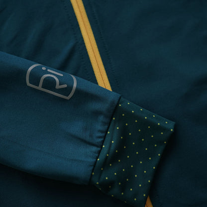 Womens Woodvale Light Long Sleeve Jersey (Petrol/Yellow)