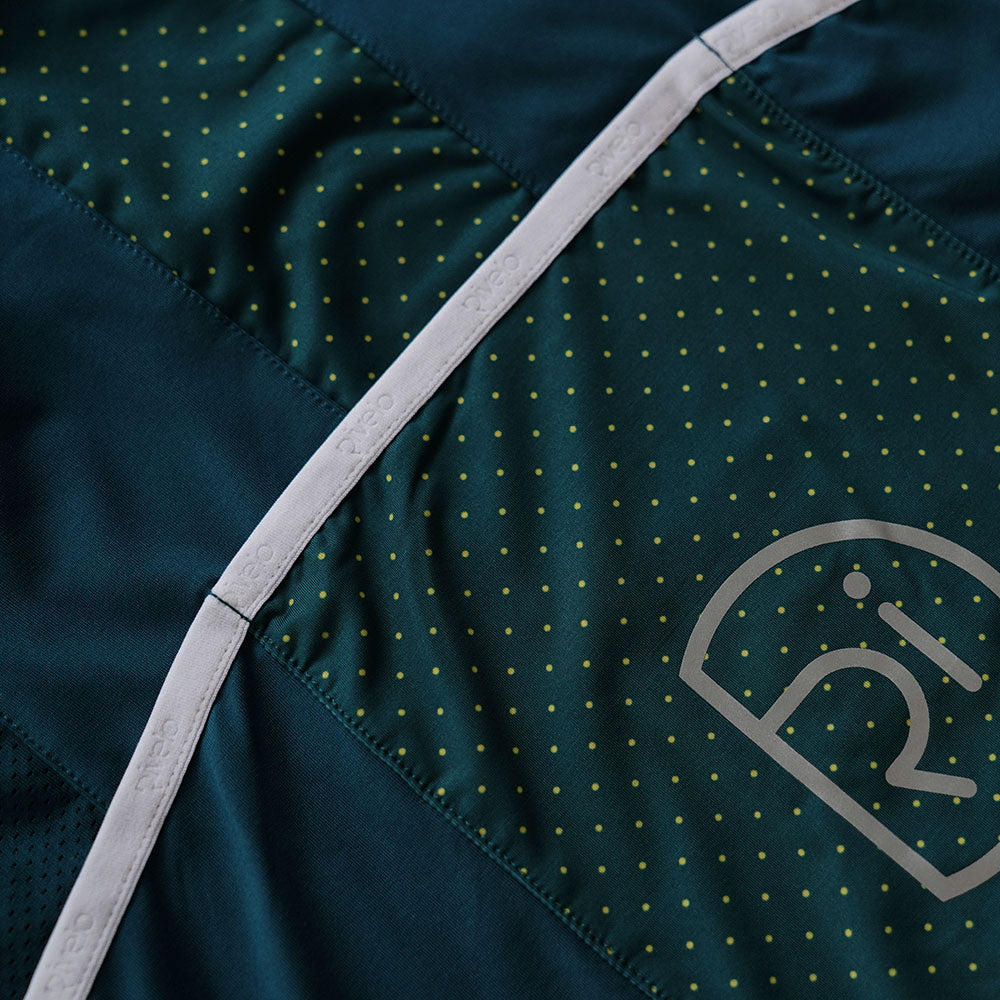Womens Woodvale Light Long Sleeve Jersey (Petrol/Yellow)